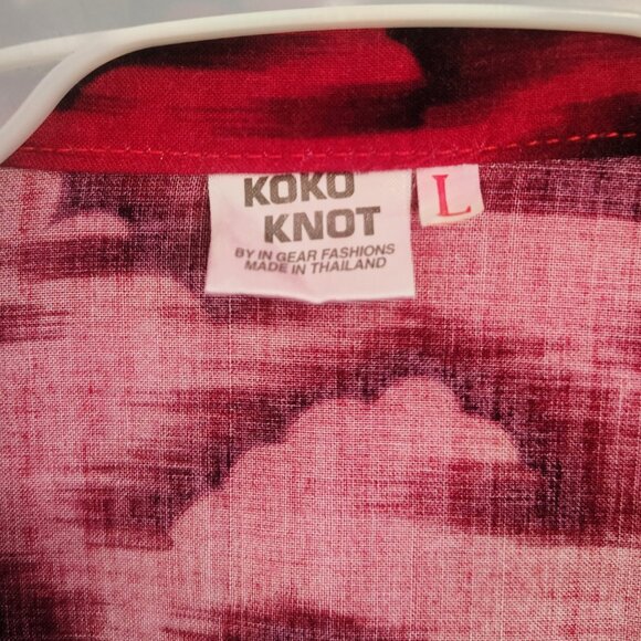 Men's Red Vintage Hawaiian Shirt - Picture 2 of 2